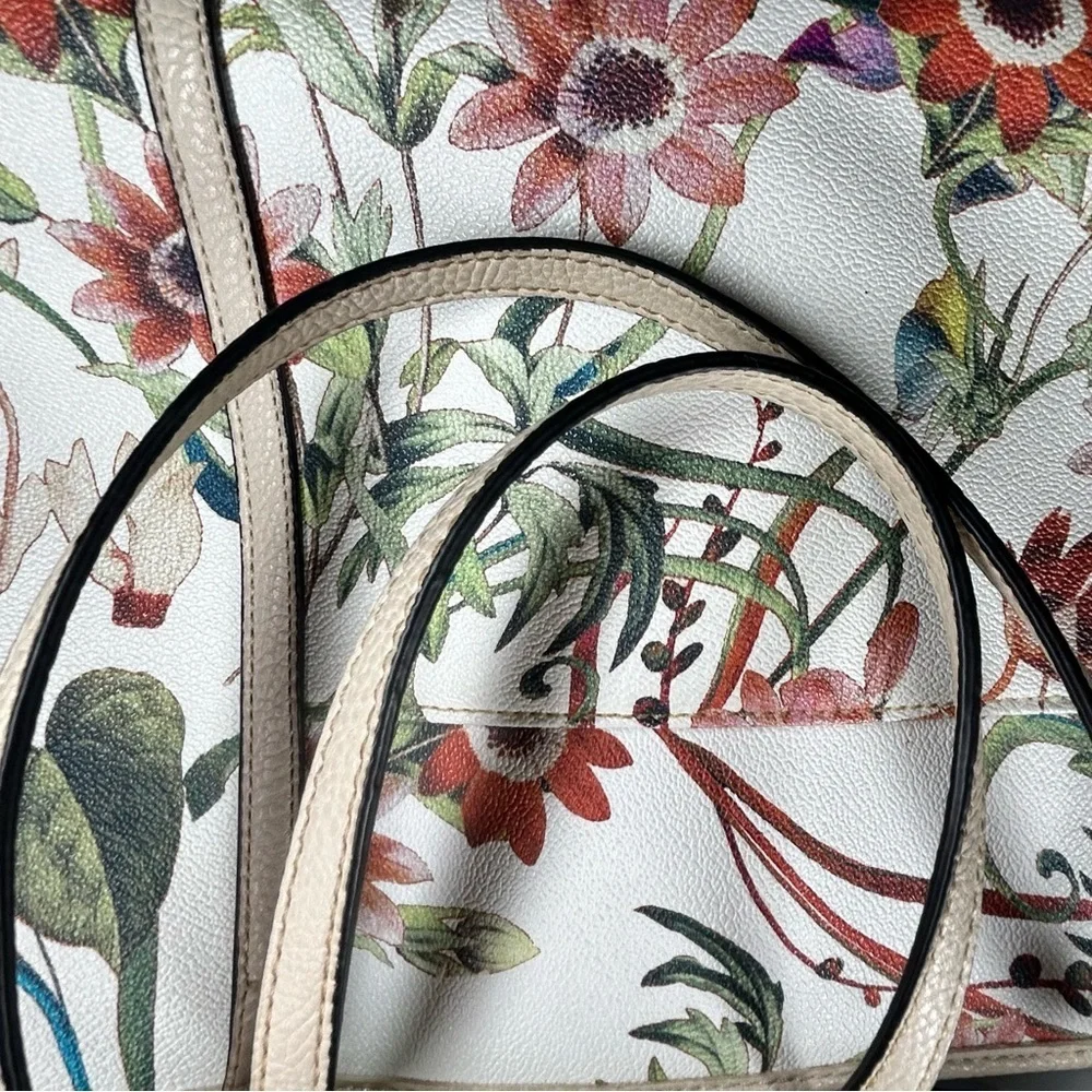 Dana Buchman floral leather tote - Picture 5 of 5